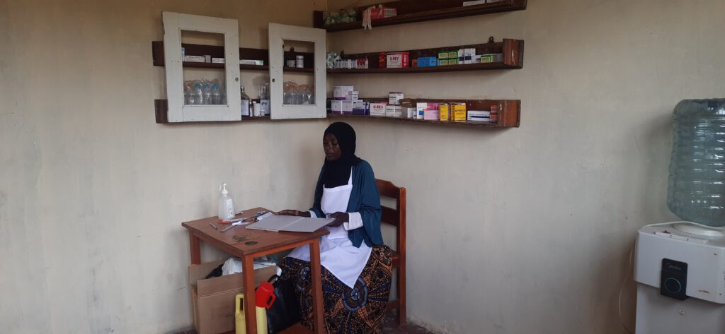 Medical staff organizing her records